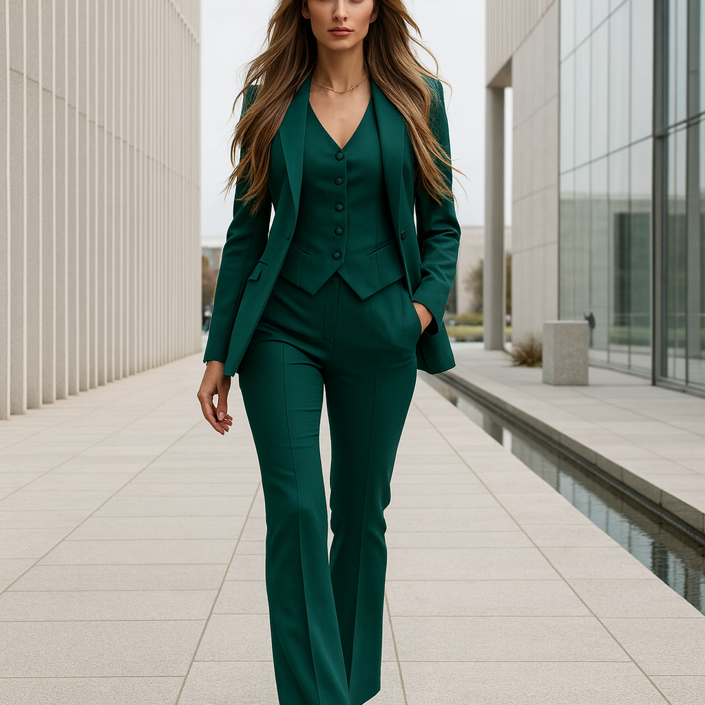 Amber - miesten kolmiosainen puku - takki - housut - liivi