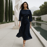 Liinamekko Maxi Solmulla – Boho Illallamekko