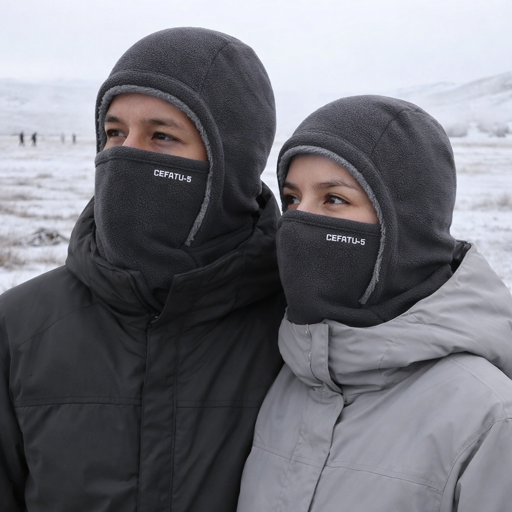 Unisex - Termofleece - Balaclava - Tuulenpitävä - Hiihtomaski