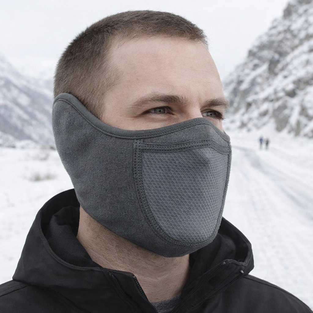 Unisex - Tuulenpitävä Thermal Fleece - Kasvomaski - Talviurheiluun