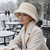 Naisten lammasvillainen hattu - talven lämpö - pehmeä villa