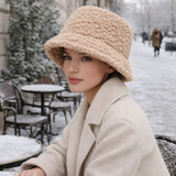 Naisten lammasvillainen hattu - talven lämpö - pehmeä villa