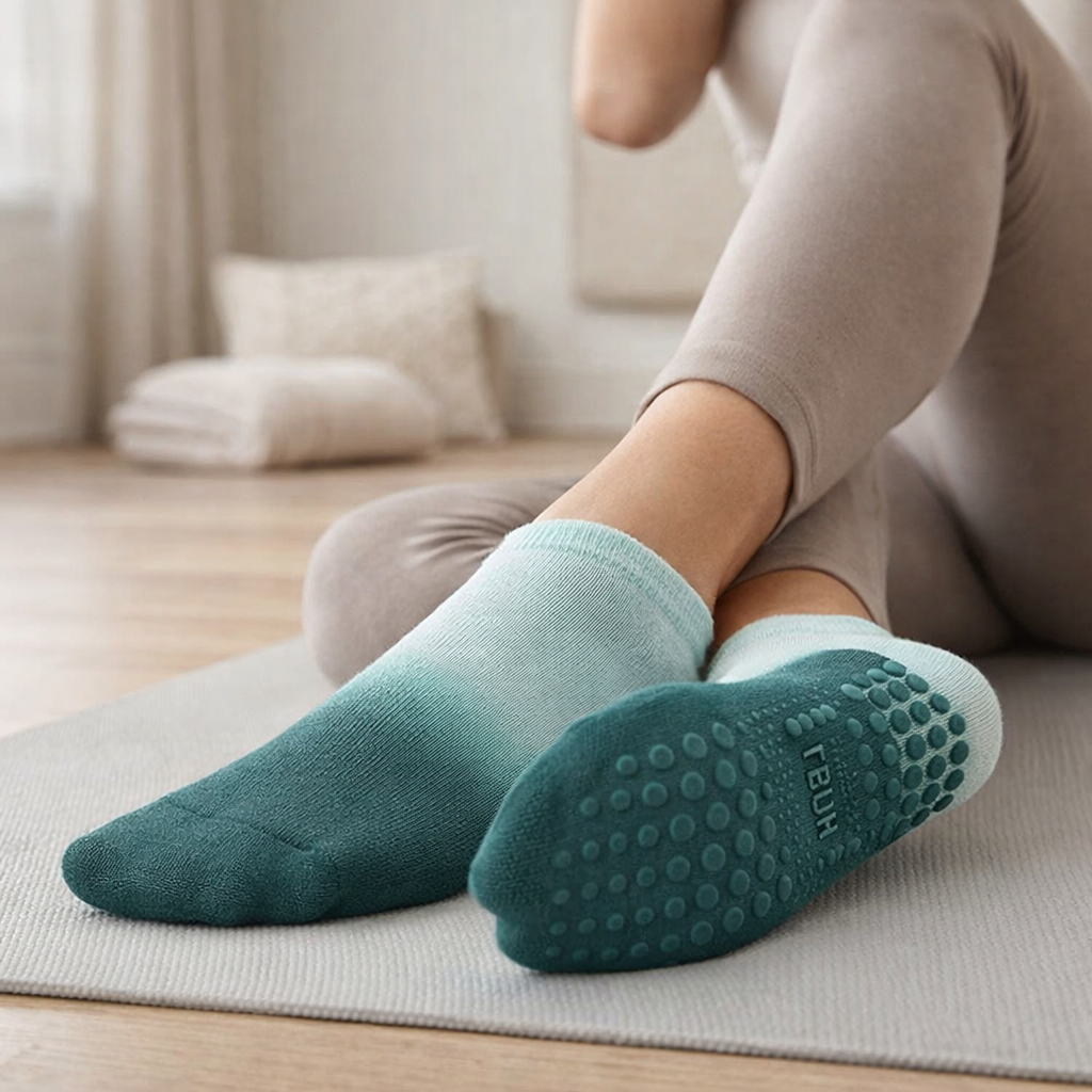 Naisten Pilates Joogasukkia Liukumattomasta Puuvillasta