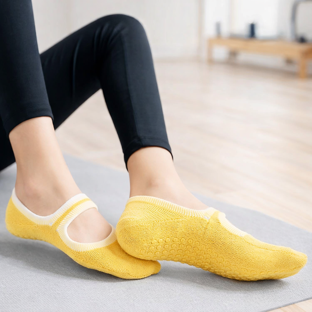 Pilates-sukat Liukumatonta Pitoa Moniväriset - Plus-koko