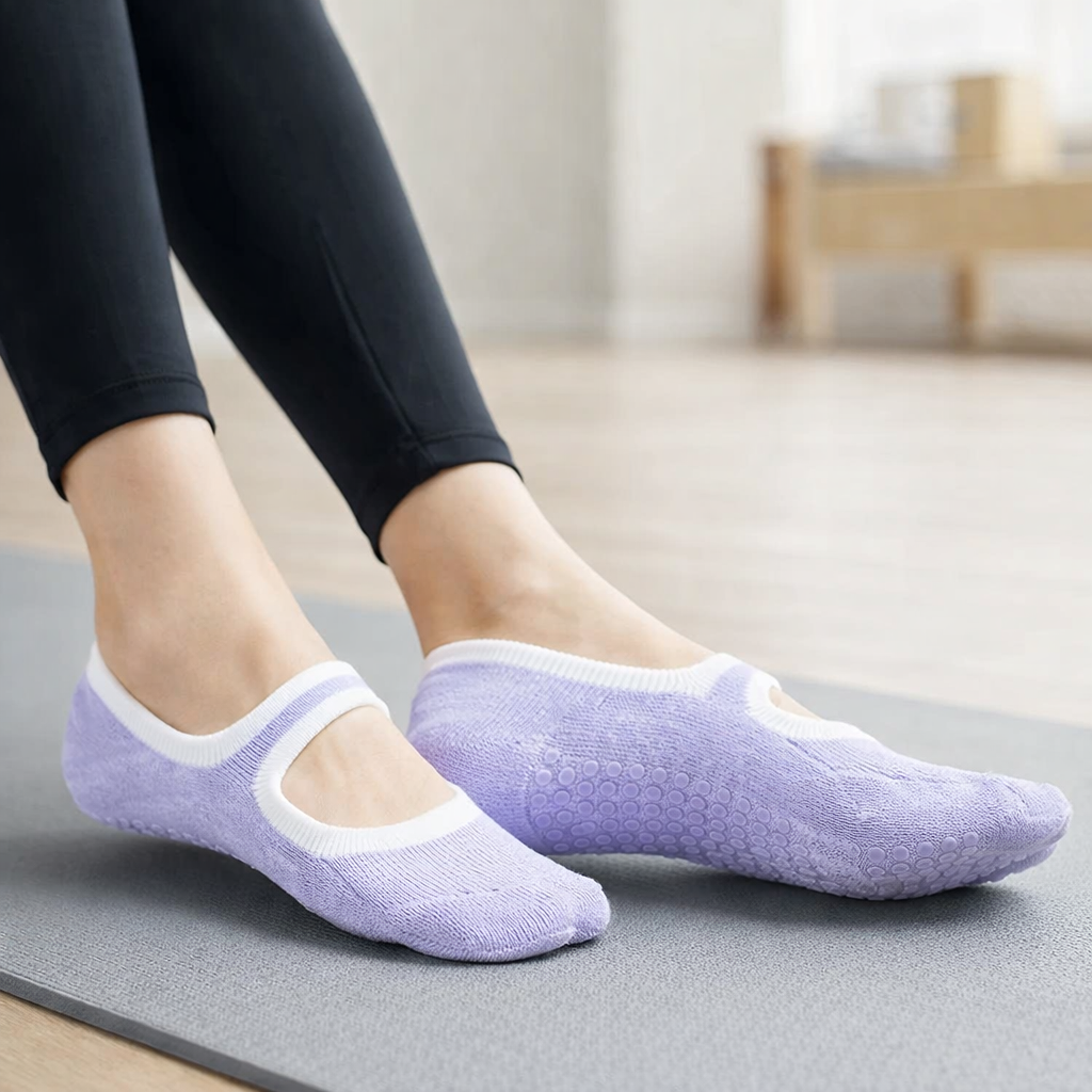 Pilates-sukat Liukumatonta Pitoa Moniväriset - Plus-koko