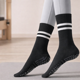 Naisille tarkoitetut Pilates-sukat silikonigripillä - Keskipitkä putki