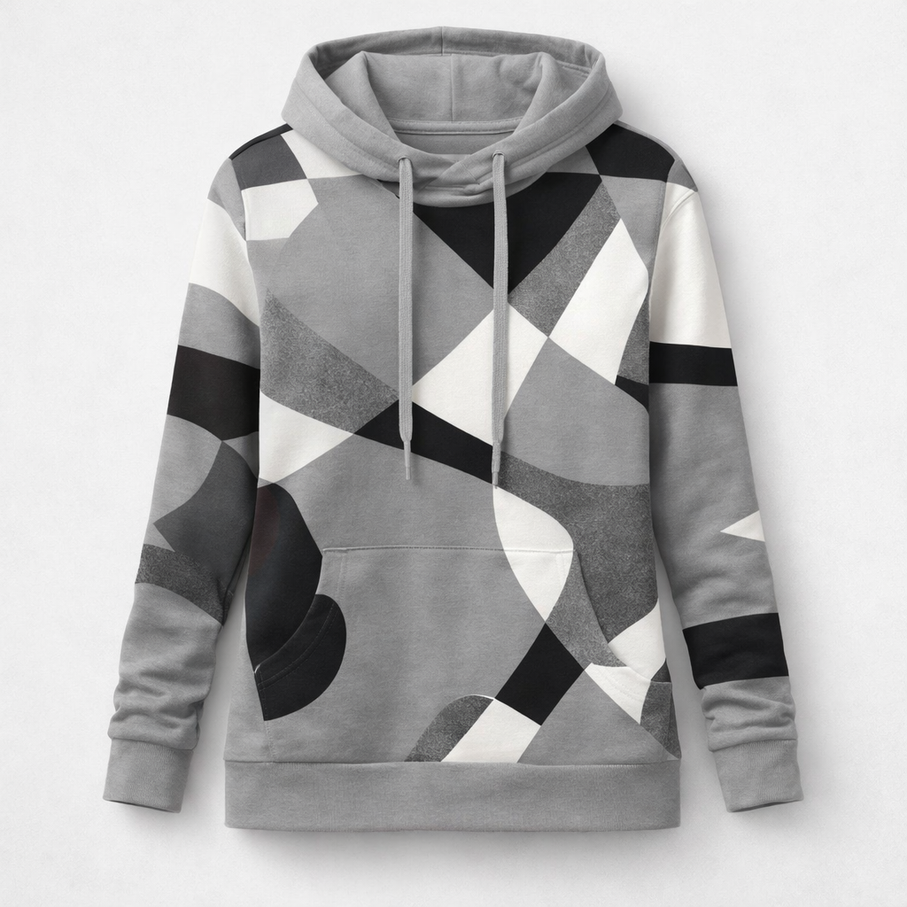Naisten huppari | Geometrinen kuvio | Rento pullover-tyyli