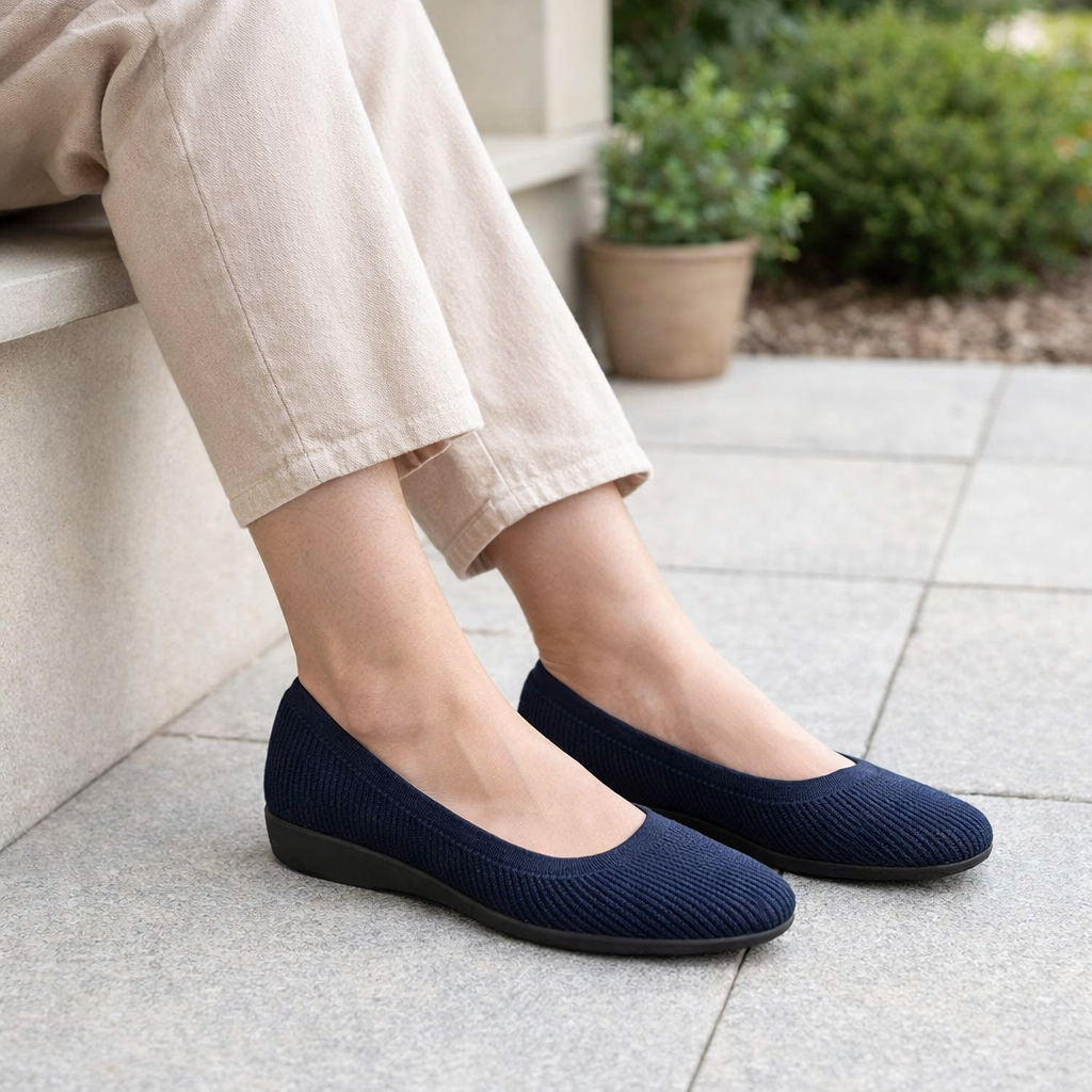 Naisten ballerina-ballerinat | Ortopedinen mukavuus, pehmustettu slip-on