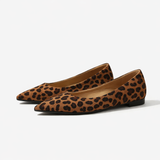 Naisten balettikengät | Leopardinprintti | Elegantti slip-on-tyyli