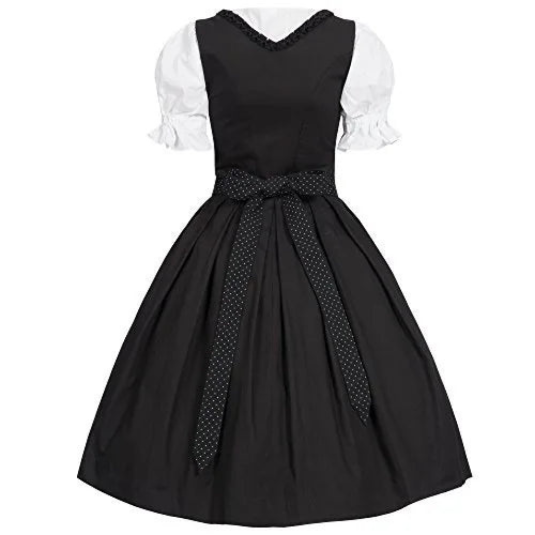 Dame Dirndl Mekko - Kevyt Kangas - Perinteinen Oktoberfest Ilme