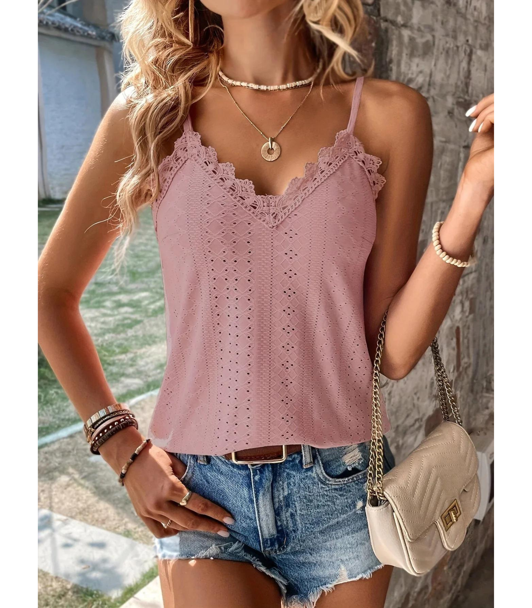 Agnes - Kuvioitu toppi - Muotia tyylillä-Kesäasut-EmiyoSuomi