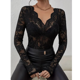 Elegantti pitsitoppi - Tyylikäs - Naisille-Kesäasut-EmiyoSuomi