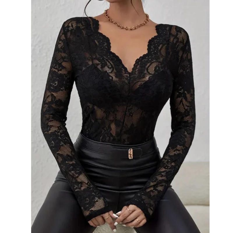 Elegantti pitsitoppi - Tyylikäs - Naisille-Kesäasut-EmiyoSuomi