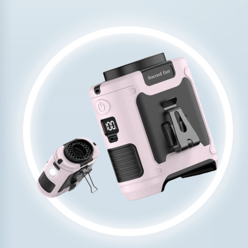 3 - in - 1 Vyötuulettaja, jossa on Taskulamppu ja Powerbank - EmiyoSuomi - jäähdytys