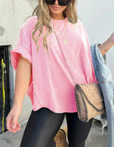 Shannon - Lyhythihainen t-paita - Naisille Yksivärinen-Kesäasut-EmiyoSuomi