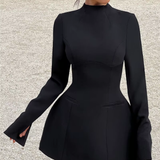 Adelaide - Minimekko Valkoinen - Pitkät Hihoja-Mekot-EmiyoSuomi