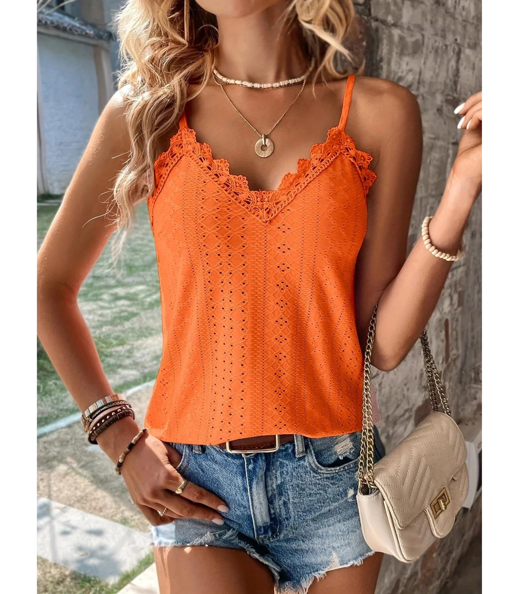 Agnes - Kuvioitu toppi - Muotia tyylillä-Kesäasut-EmiyoSuomi