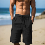 Heinrich - Miesten pellavashortsit - Kesän mukavuus-Miesten shortsit-EmiyoSuomi