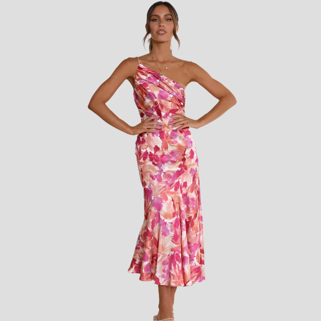 Odelisse - Juhlapuku Kukallinen - Midi Style-Mekot-EmiyoSuomi