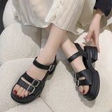 Sandali Plateau Roomalaiset Kesäkengät Hihnoilla - EmiyoSuomi