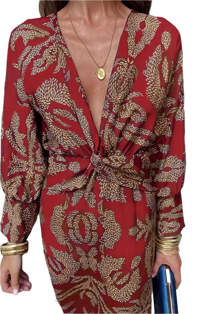 Naisten V-mallinen mekko - Tyylikäs ja trendikäs