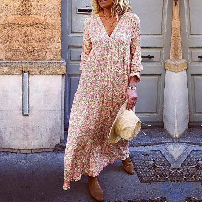 Ibiza Glamour Mekko Naisille V-pääntie Kuvio vivano-warszawa