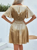 Fayruz - Minimekko V-pääntiellä - Volangihihnat-Mekot-EmiyoSuomi