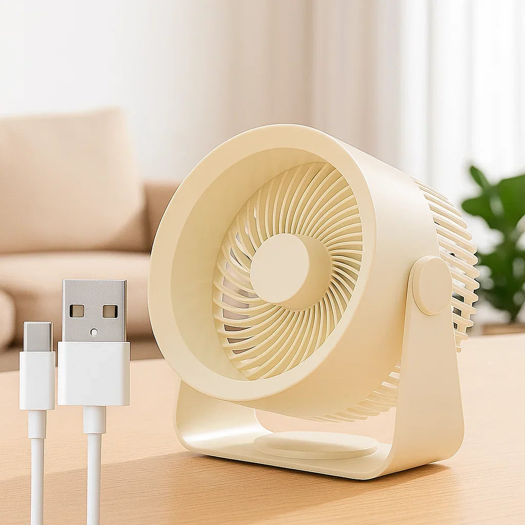 Kannettava USB-pöytätuulettaja hiljaiseen viilennykseen-jäähdytys-EmiyoSuomi