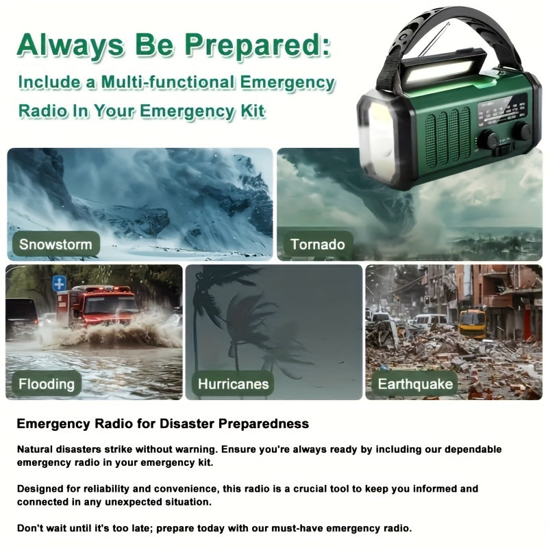 Monitoiminen Hätäradio - SurvivorPower-***Multifunctional Emergency Radio - SurvivorPower-EmiyoSuomi