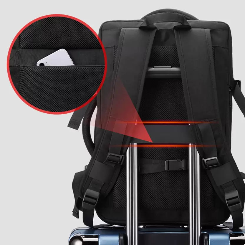 Laajennettava matkareppu - Varkauksilta suojaava, vedenpitävä laukku, jonka tilavuus on jopa 35L-Phone Accessories-EmiyoSuomi