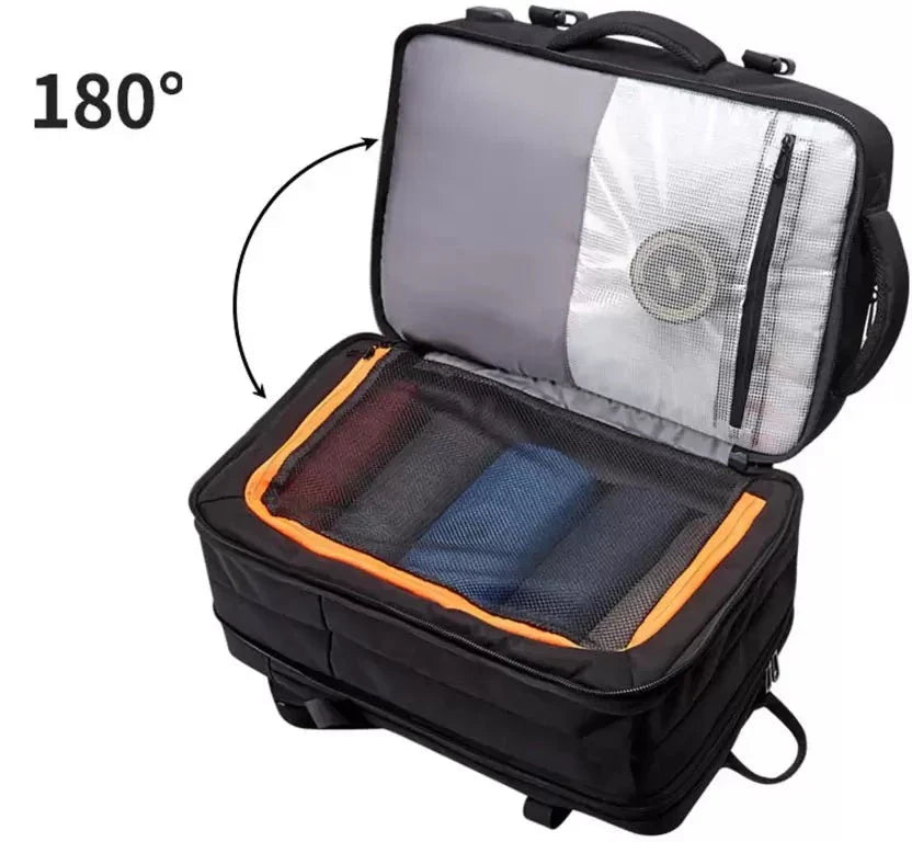 Laajennettava matkareppu - Varkauksilta suojaava, vedenpitävä laukku, jonka tilavuus on jopa 35L-Phone Accessories-EmiyoSuomi