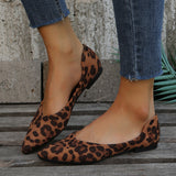 Naisten balettikengät | Leopardinprintti | Elegantti slip-on-tyyli