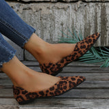 Naisten balettikengät | Leopardinprintti | Elegantti slip-on-tyyli