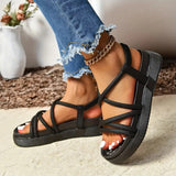 Naisten Plattopohja Sandaalit – Tyylikkäät ja Kestävät Kesäkengät-Sandaalit-EmiyoSuomi