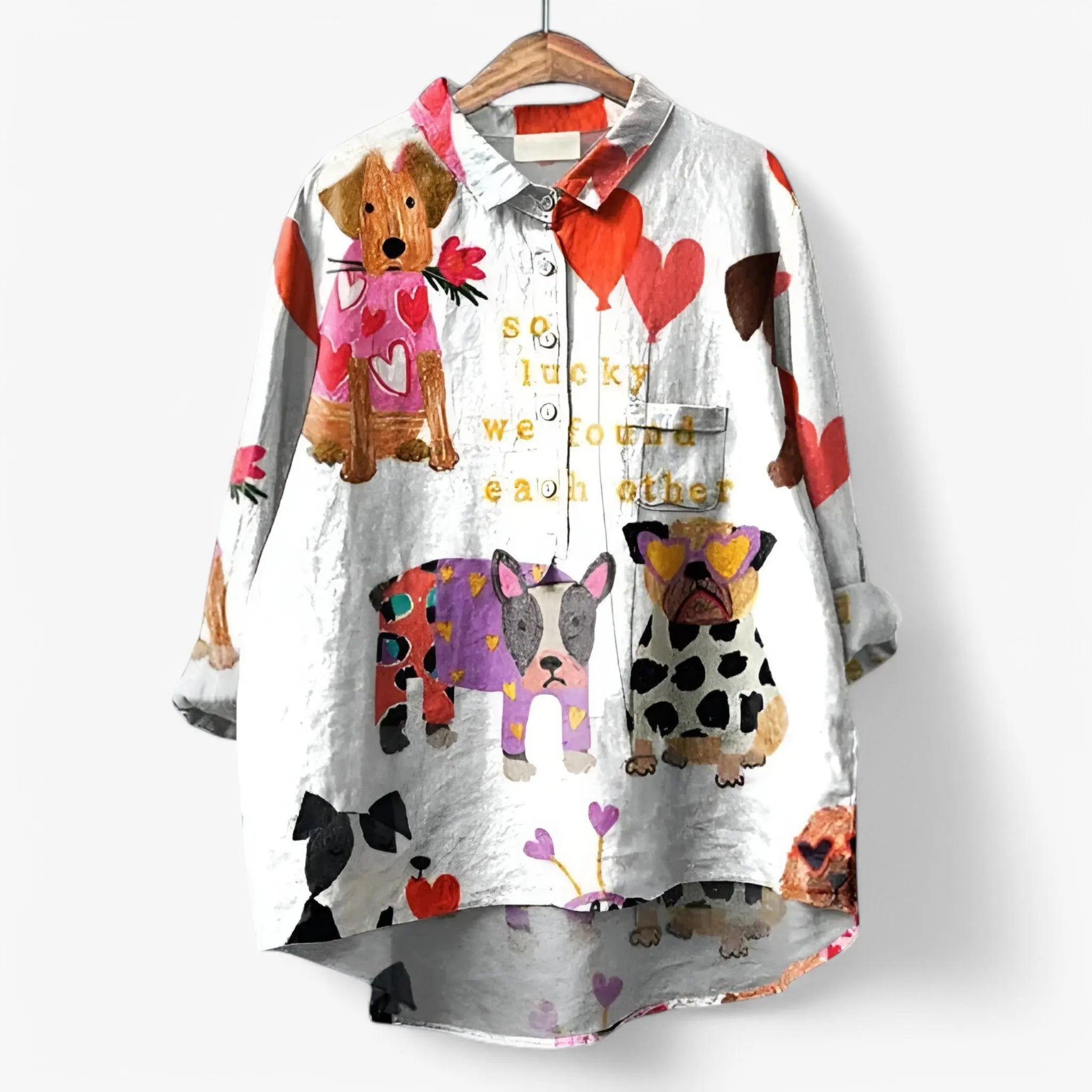 Jane | Tyylikäs graafisesti painettu paita vivano-warszawa