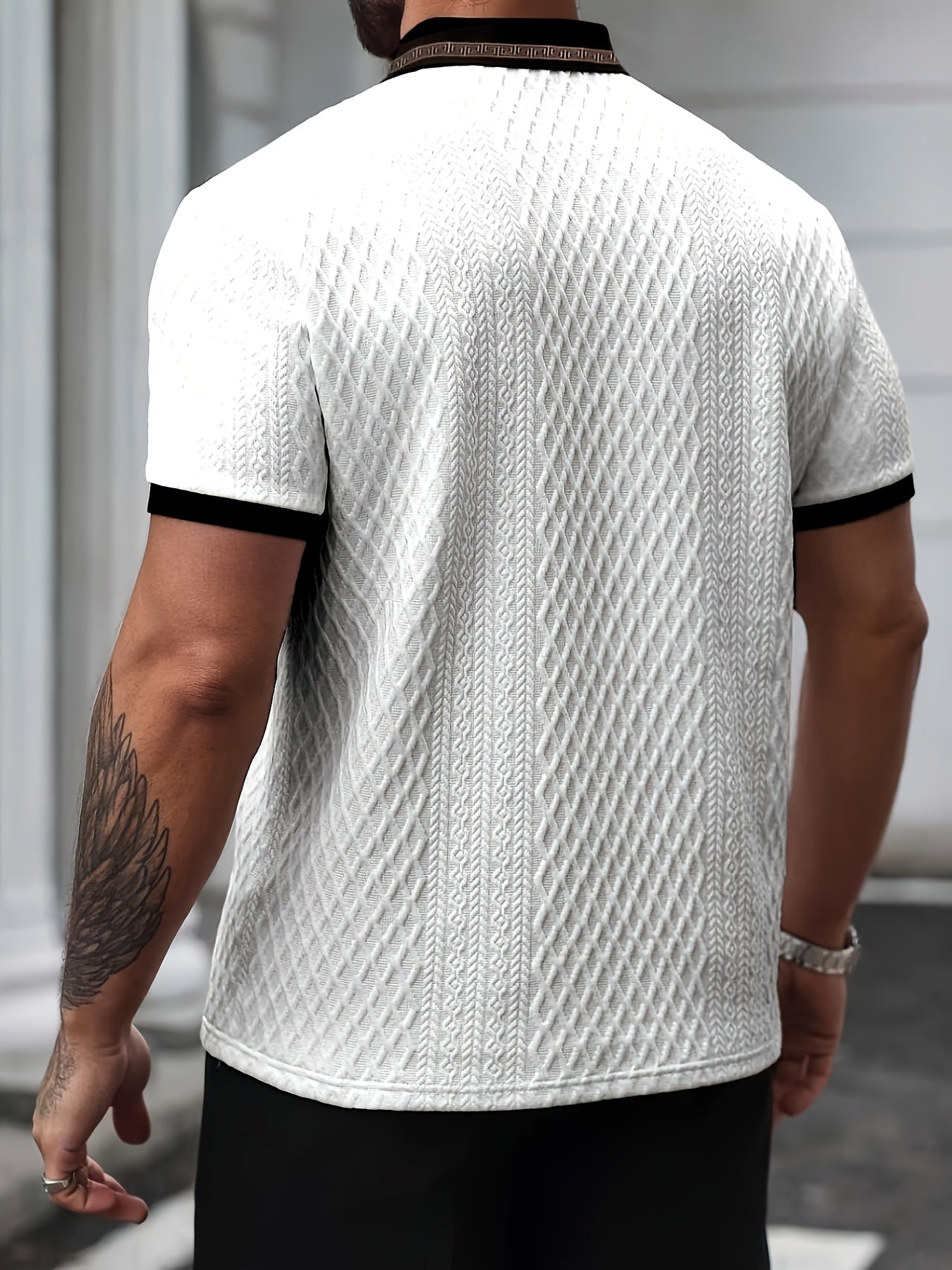 Miesten polo lyhyt hiha rakenne premium istuvuus beige