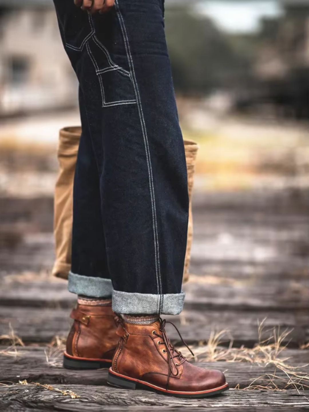 Elegantit Vegaaniset Nauhakengät Miehille - Viininpoiminta - Kaikki Vuodenaikaan-Kengät Miehet-EmiyoSuomi