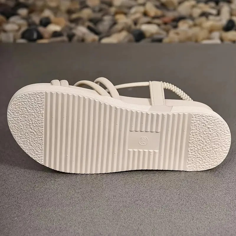 Naisten Plattopohja Sandaalit – Tyylikkäät ja Kestävät Kesäkengät-Sandaalit-EmiyoSuomi