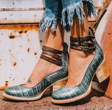 Cosette – Vintage-nahkakengät nilkkahihnalla - EmiyoSuomi