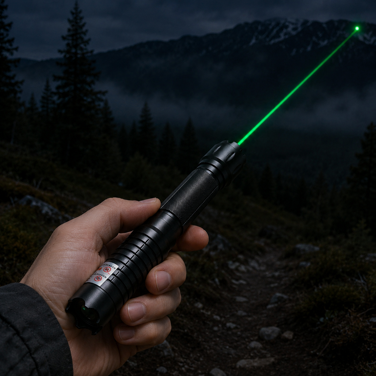 Groene laserpointer | Krachtige handzame laser, lange afstand | BlazeBeam