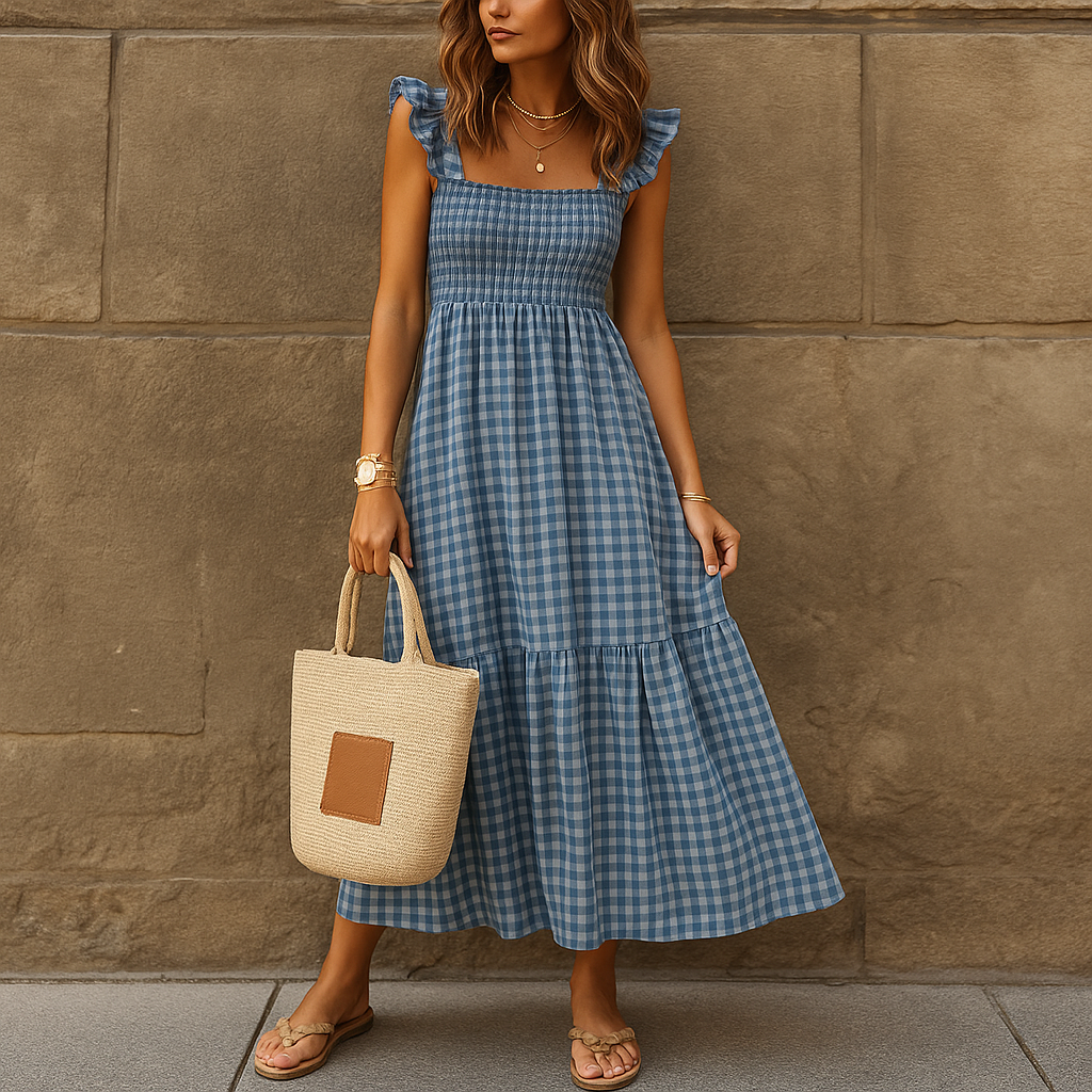 Marche | Fasionable maxi mekko perhonen hihat - EmiyoSuomi