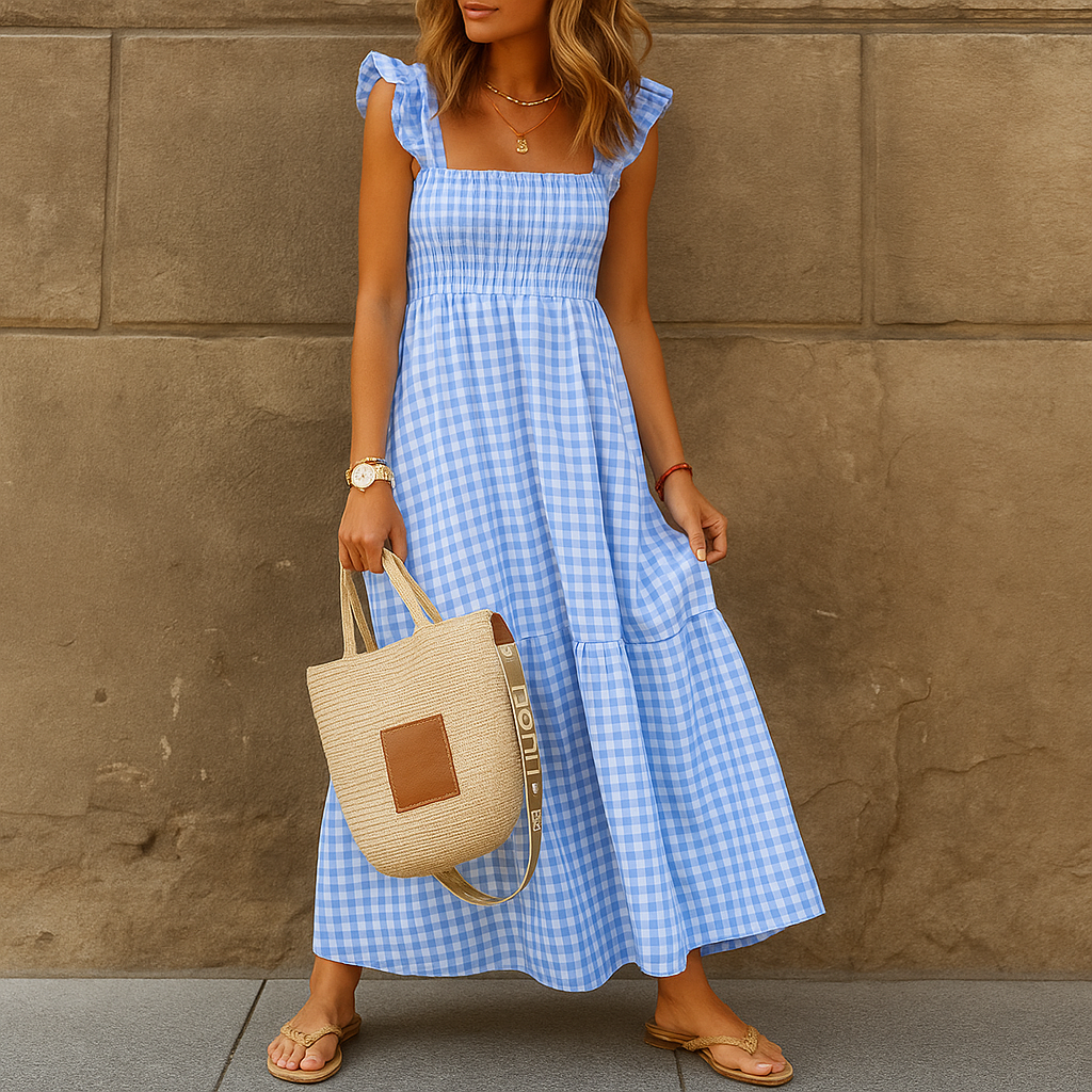 Marche | Fasionable maxi mekko perhonen hihat - EmiyoSuomi