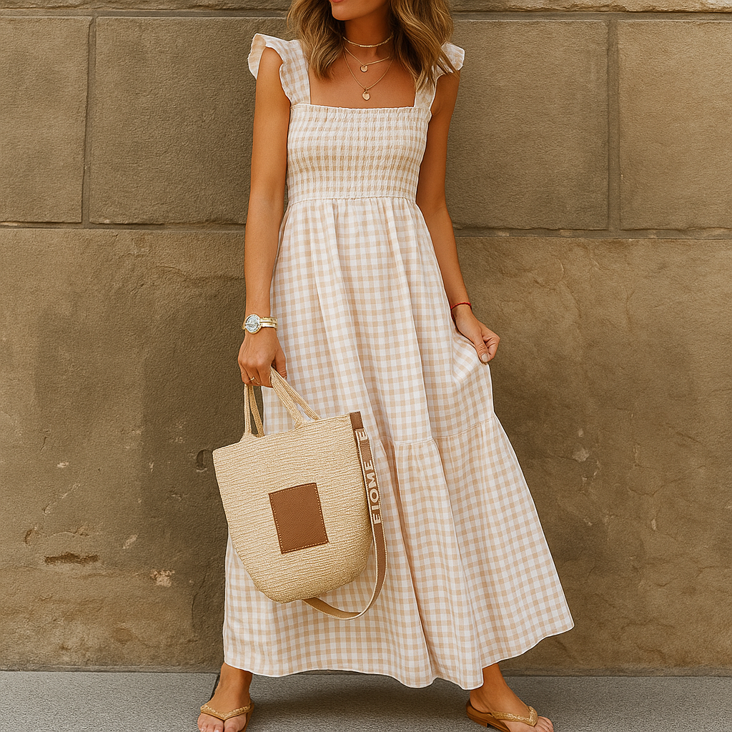 Marche | Fasionable maxi mekko perhonen hihat - EmiyoSuomi