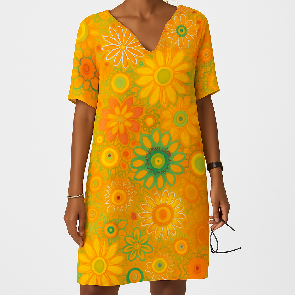 Rosa | Värikäs kukkainen mekko-Clothing-EmiyoSuomi