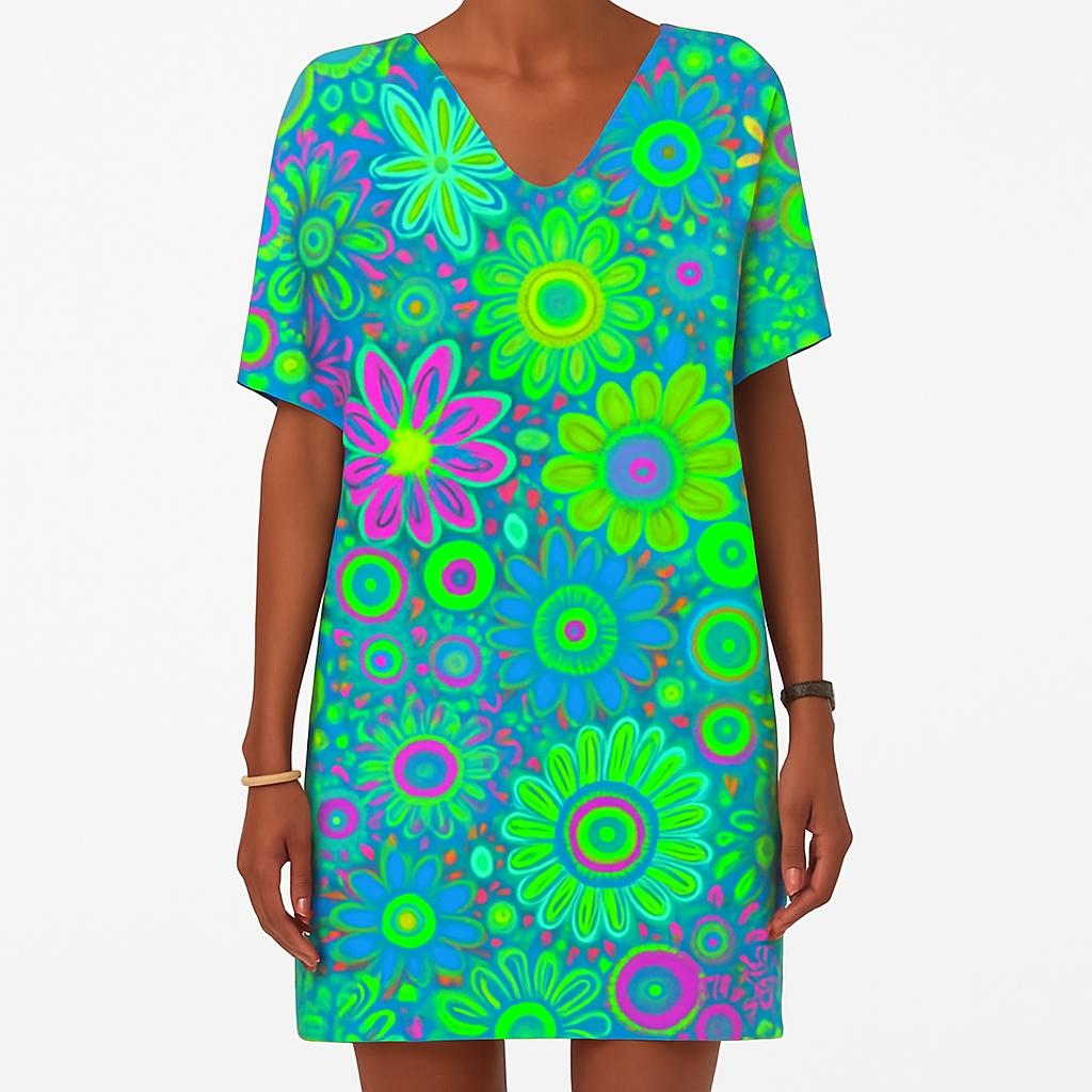 Rosa | Värikäs kukkainen mekko-Clothing-EmiyoSuomi