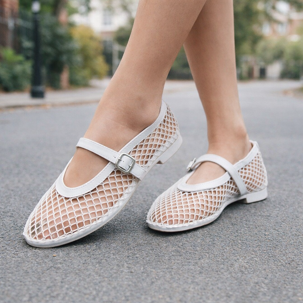 Naisten balettitanssijat | Hengittävä verkko | Slip-On mukavuus