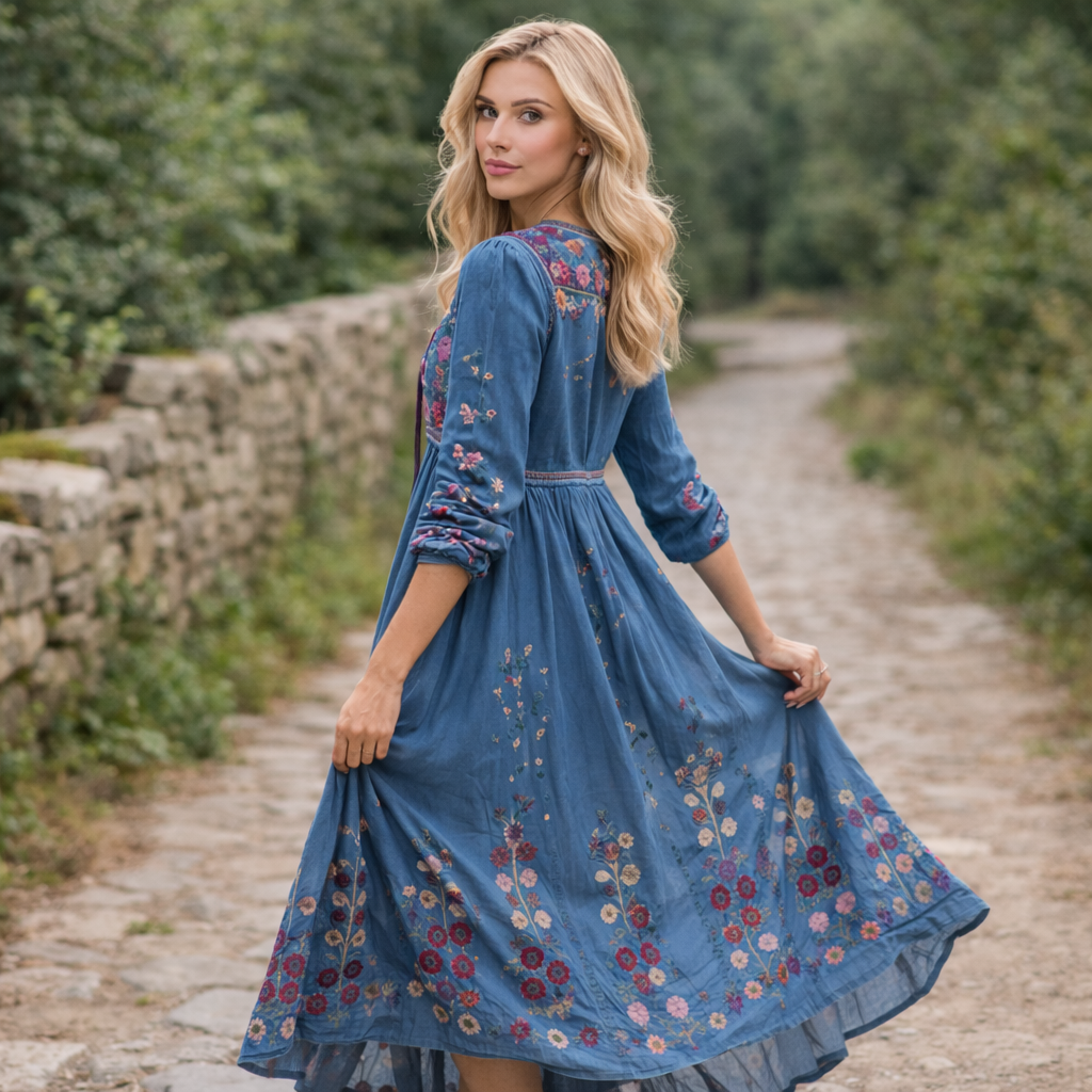 Maximekko | Boho Tyyli, Brodeerattu | Kevyt, Hapsut