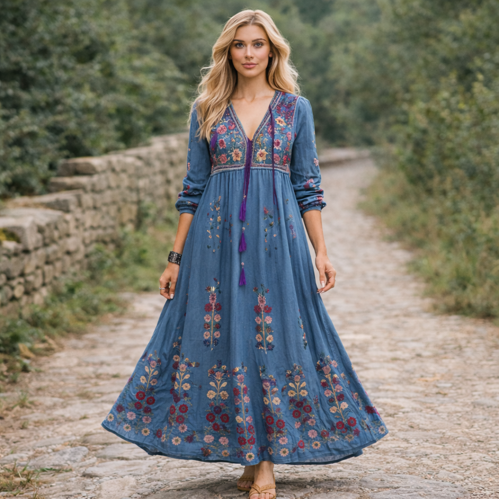 Maximekko | Boho Tyyli, Brodeerattu | Kevyt, Hapsut