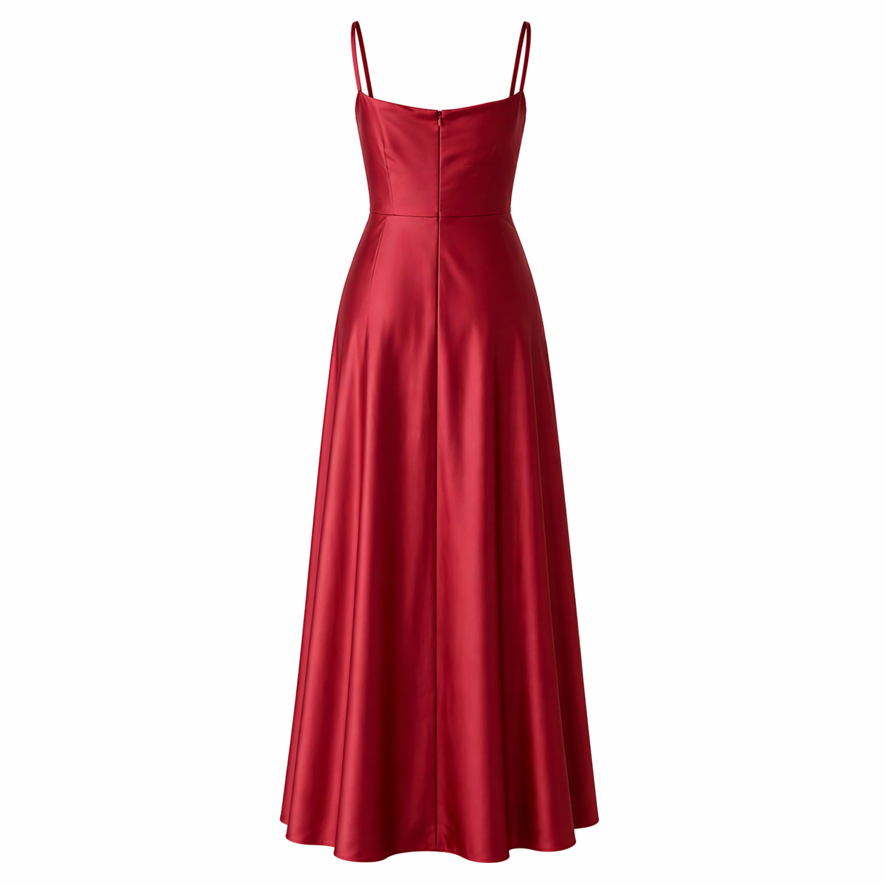 Maxi-mekko | Elegantti silkki | Korkea halkio, pitkä iltatakki