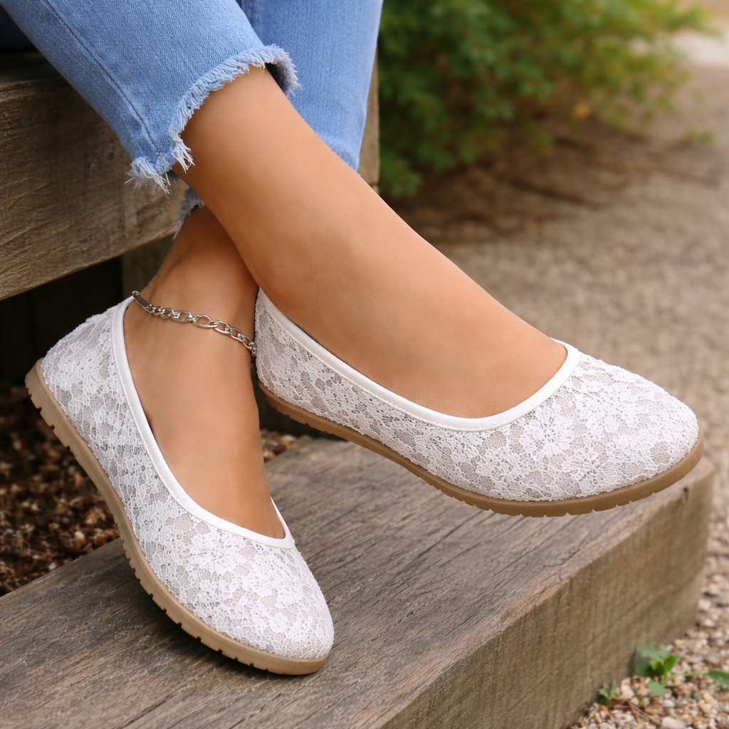 Naisten Ballerina-kengät | Kukkakuosi, kevyt mukavuus | Vapaa loafer